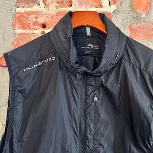 Polo RLX Ralph Lauren Men's Black Full Zip Vest L 21x26
